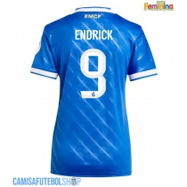Camisa de time de futebol Real Madrid Endrick #9 Replicas 3º Equipamento Feminina 2025-26 Manga Curta